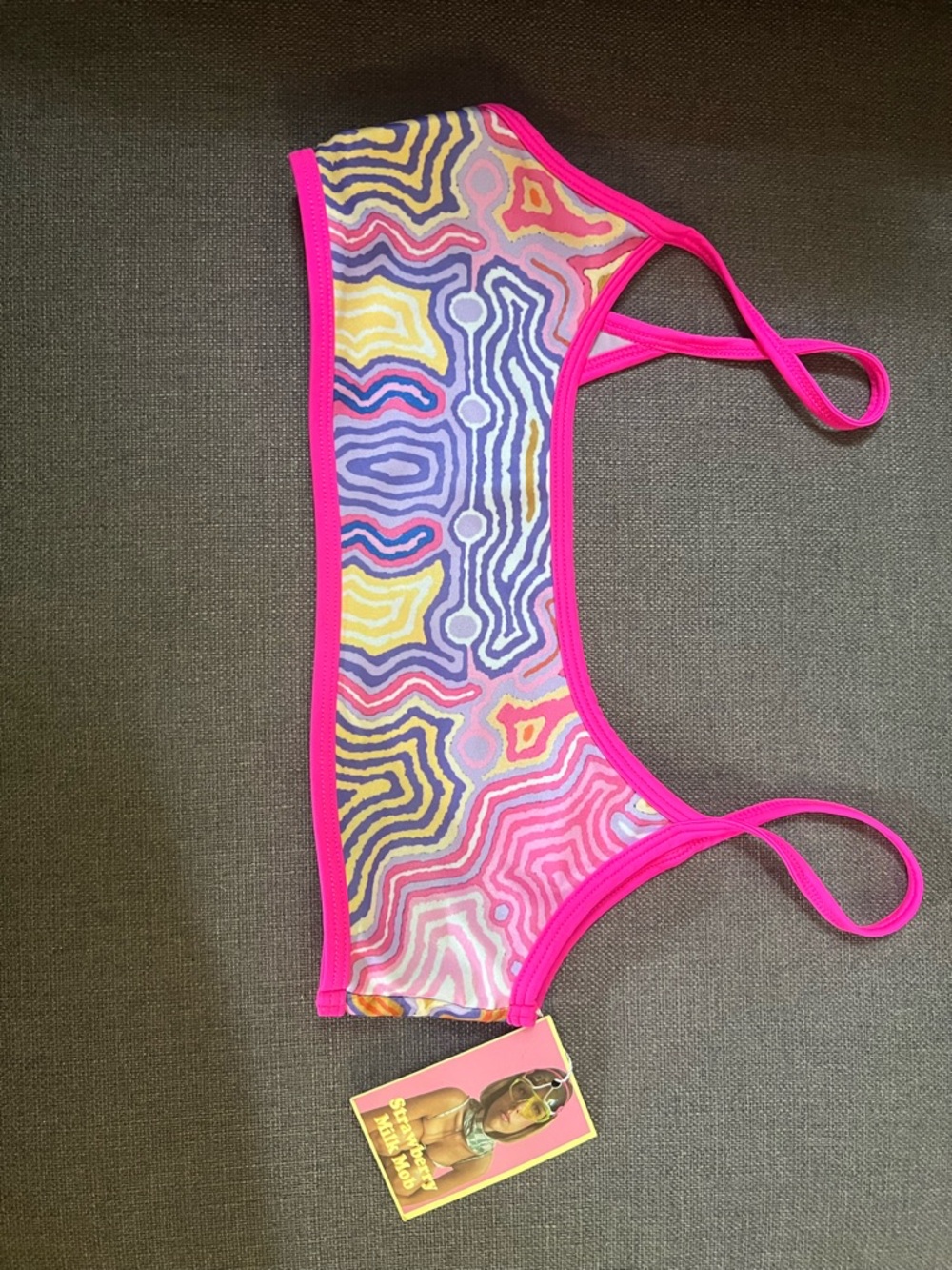Strawberry Milk Mob Bikini Top